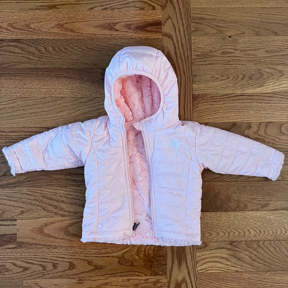 The North Face Pink Infant Winter Coat 6-12 Months